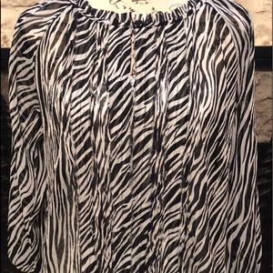 Small zebra striped blouse